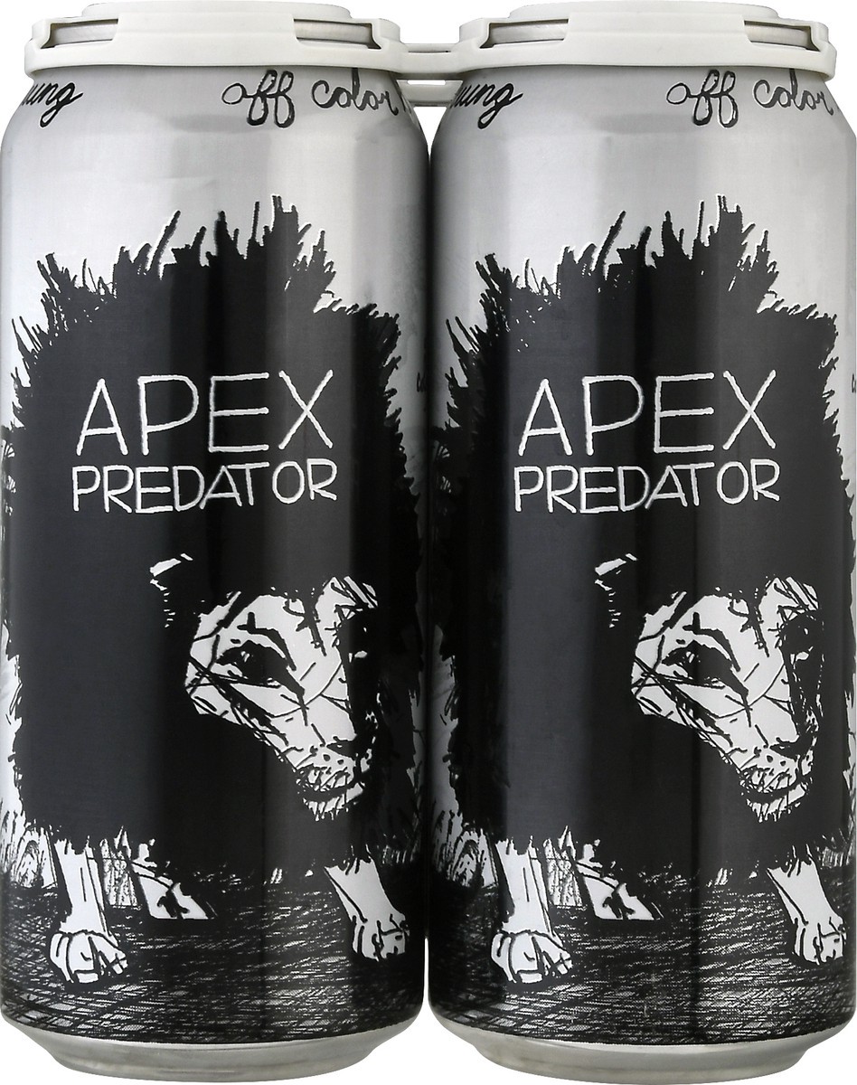 slide 7 of 9, Off Color Brewing 4 Pack Farmhouse Ale Apex Predator Beer 4 ea, 16 oz