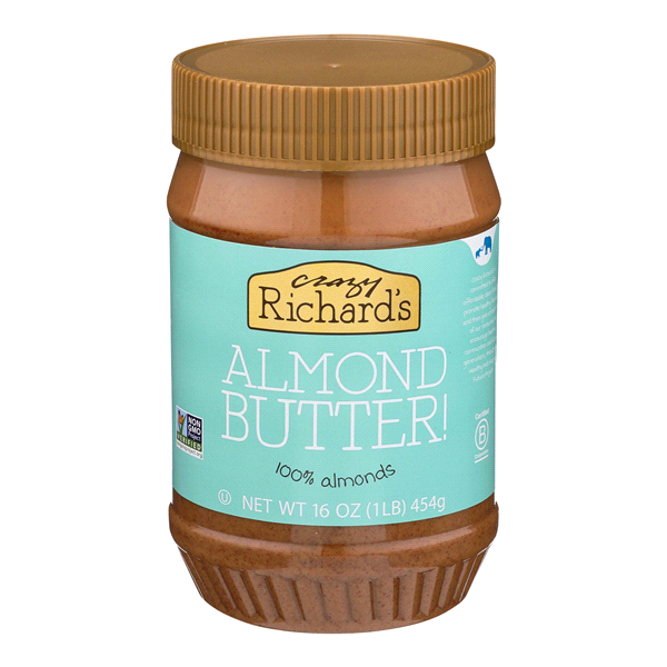 slide 1 of 1, Crazy Richard's Almond Butter, 16 oz