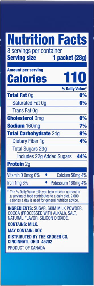 slide 4 of 6, Kroger Fat Free Milk Chocolate Hot Cocoa Mix, 8 ct / 7.9 oz