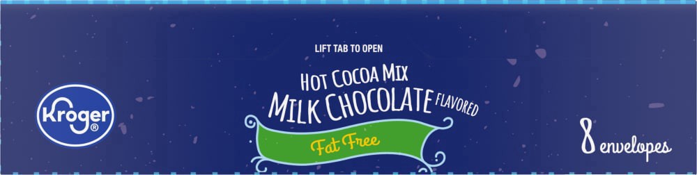 slide 3 of 6, Kroger Fat Free Milk Chocolate Hot Cocoa Mix, 8 ct / 7.9 oz
