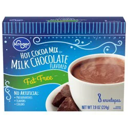 Kroger Fat Free Milk Chocolate Hot Cocoa Mix