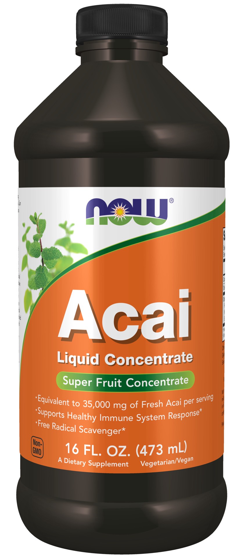 slide 1 of 4, NOW Acai Liquid - 16 fl. oz., 16 fl oz