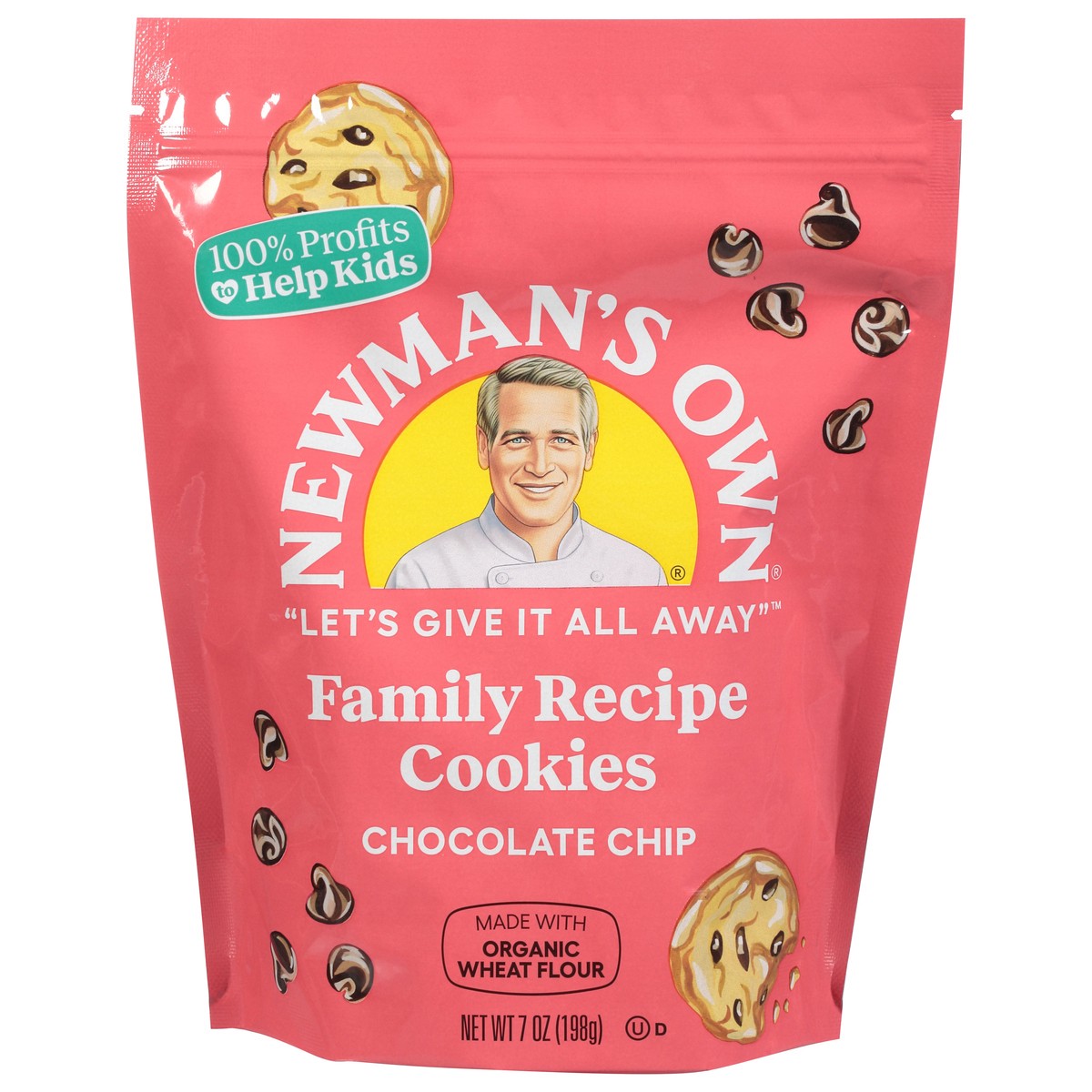 slide 1 of 10, Newman's Own Newmans Own Family Recipe Cookies Chocolate Chip - 7 Oz, 7 oz