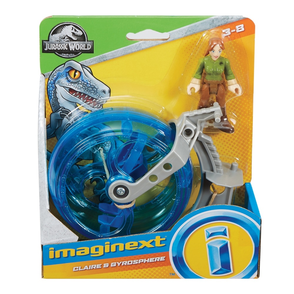 slide 1 of 1, Fisher-Price Imaginext Jurassic World Claire & Gyrosphere Action Figure Set, 1 ct