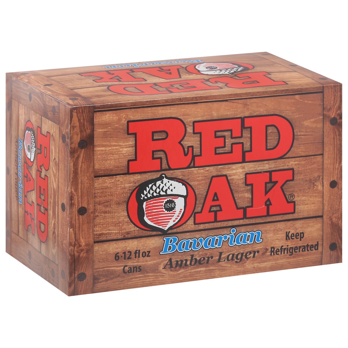 slide 7 of 9, Red Oak Bavarian Amber Lager Beer 6 - 12 fl oz Cans, 6 ct