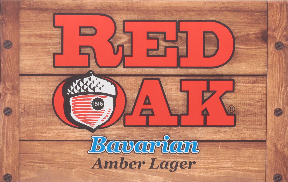 slide 6 of 9, Red Oak Bavarian Amber Lager Beer 6 - 12 fl oz Cans, 6 ct
