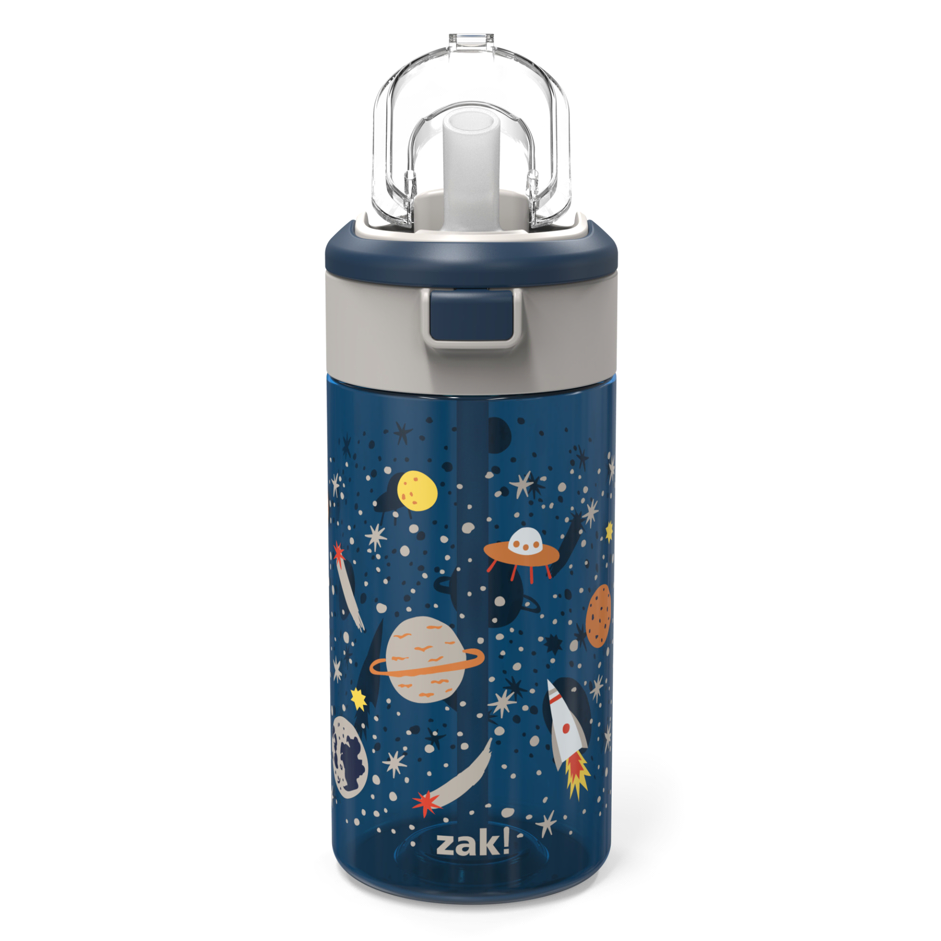 slide 1 of 1, Zak! Designs Zak Designs Space Genesis Flex Sip Water Bottle, 18 oz