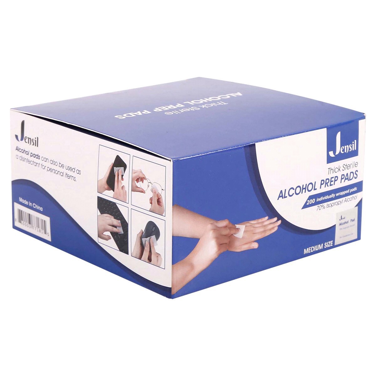 slide 18 of 21, Jensil Alcohol Prep Pads 200 Ct Box, 200 ct