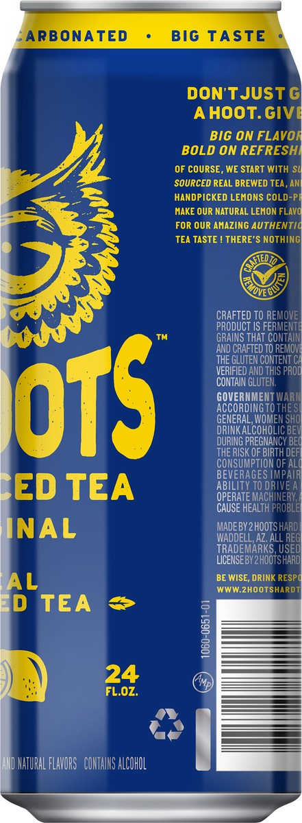 slide 9 of 10, 2 Hoots Hard Iced Tea 24oz Can, 24 oz