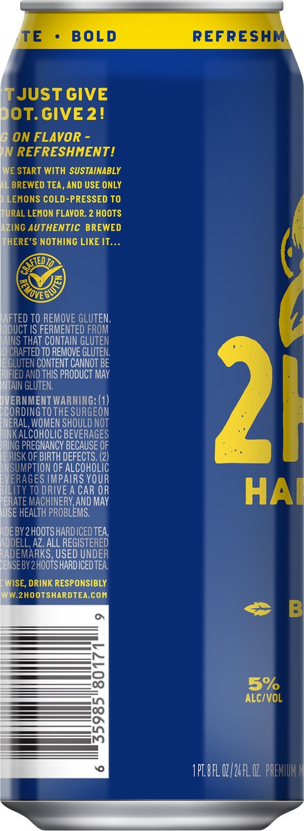 slide 10 of 10, 2 Hoots Hard Iced Tea 24oz Can, 24 oz