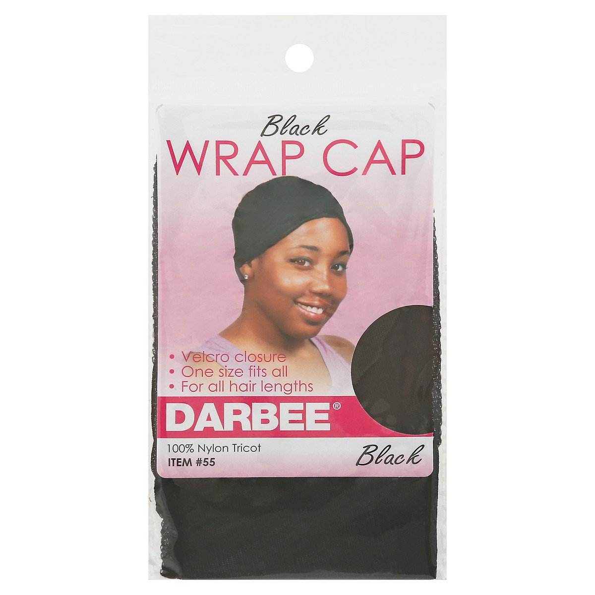 slide 1 of 9, Darbee Black Wrap Cap 1 ea, 1 ct