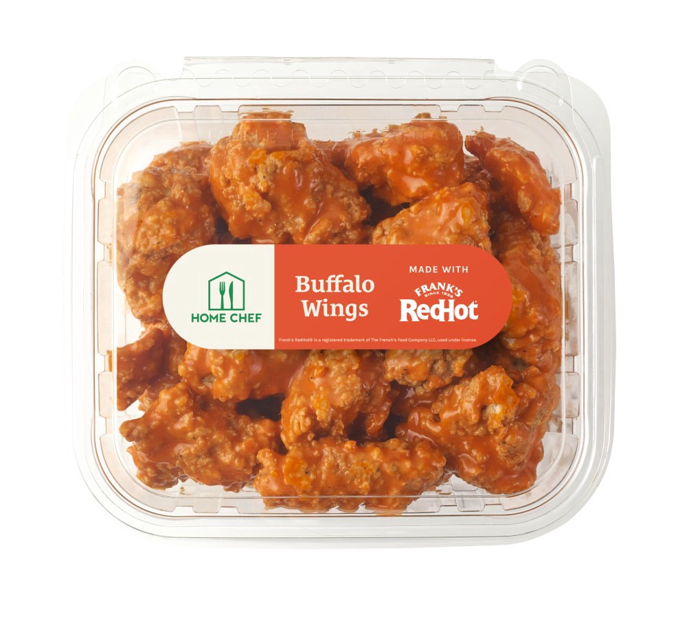 slide 2 of 2, Home Chef Breaded Buffalo Boneless Wings, per lb