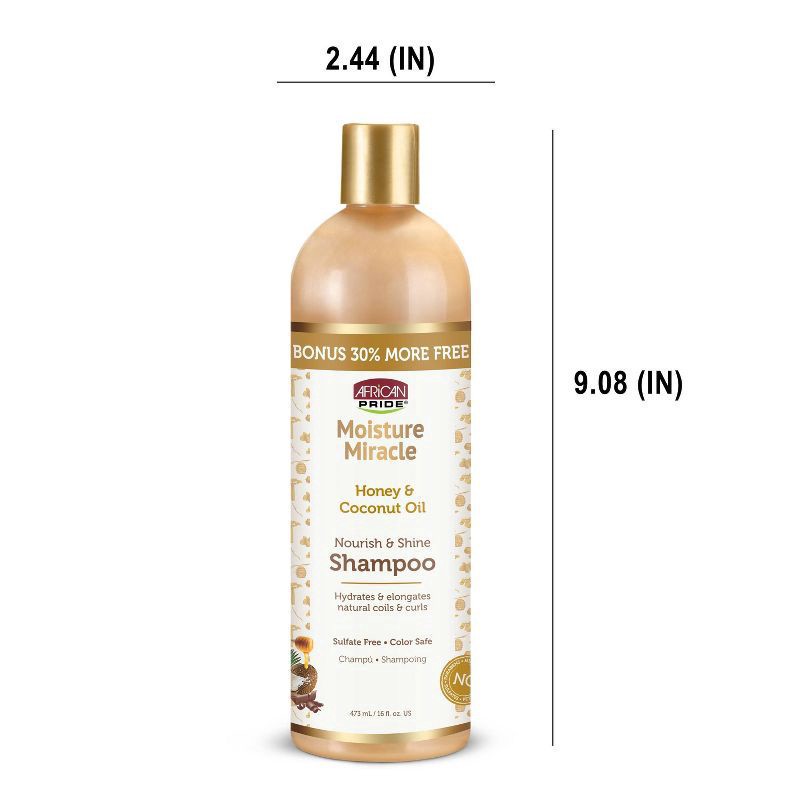 slide 5 of 8, African Pride Honey & Coconut Oil Shampoo - 16 fl oz, 16 fl oz