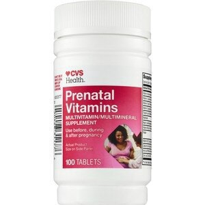 slide 1 of 1, CVS Health Prenatal Vitamin Tablets, 100 Ct, 1 ct
