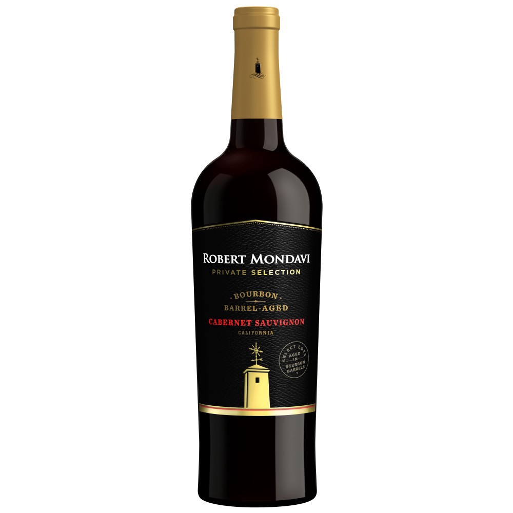 slide 1 of 4, Robert Mondavi Private Selection Bourbon Barrel Aged Cabernet Sauvignon Red Wine, 750 mL Bottle, 25.35 fl. oz