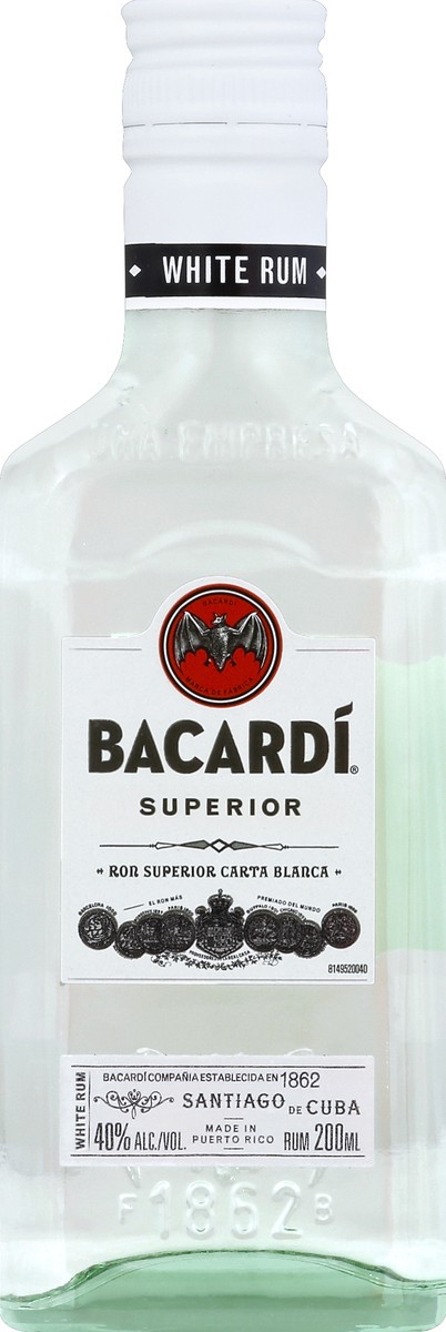 slide 1 of 2, Bacardi Rum 200 ml, 200 ml