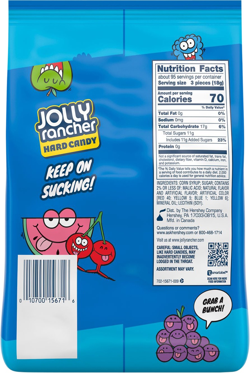 slide 6 of 7, Jolly Rancher Hard Candy Original Flavors, 3.75 lb