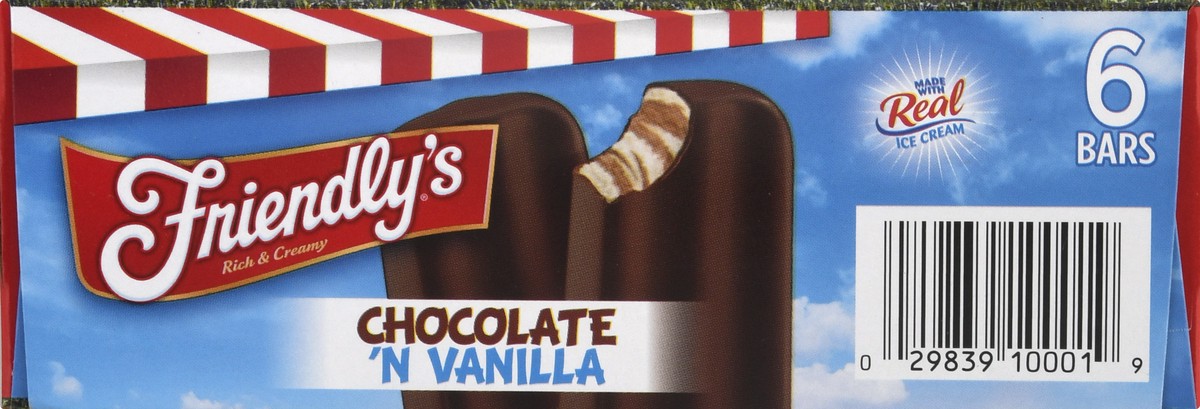 slide 2 of 14, Friendly's Chocolate Vanilla Ice Cream Bars, 6 ct; 2.75 fl oz