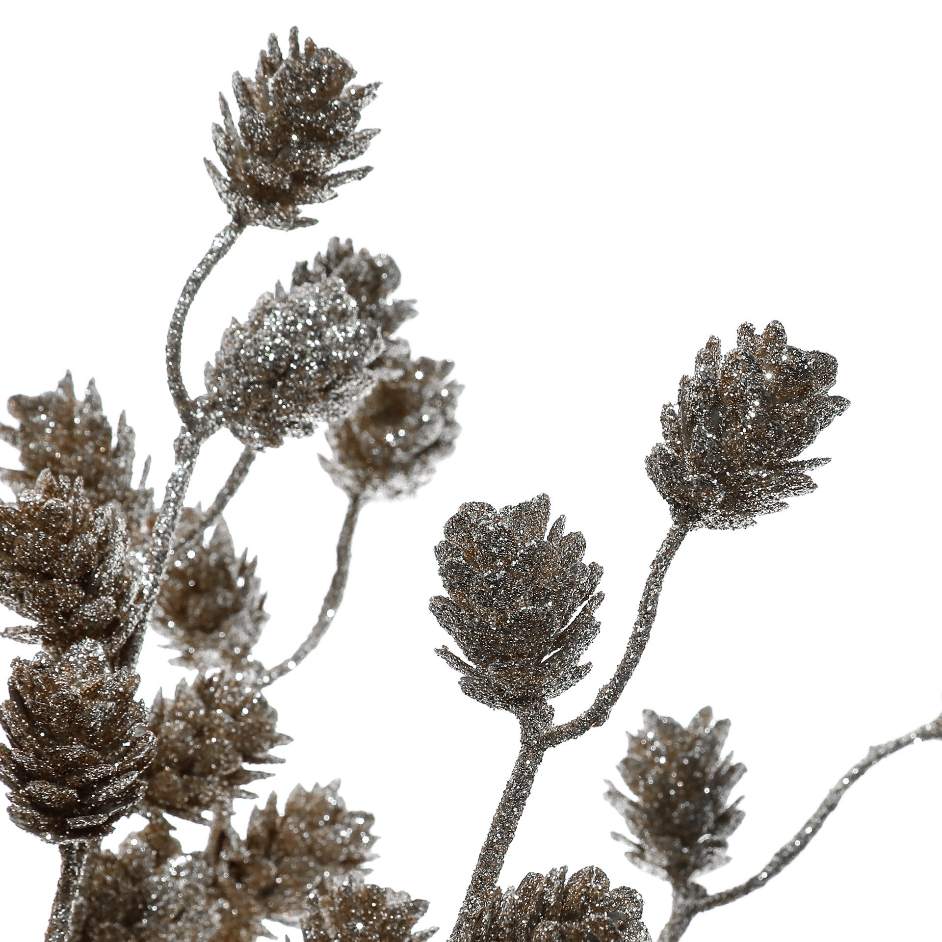 slide 2 of 3, 20.5" Gold Glitter Mini Pinecone Deluxe Bush By Ashland, 20.5 in