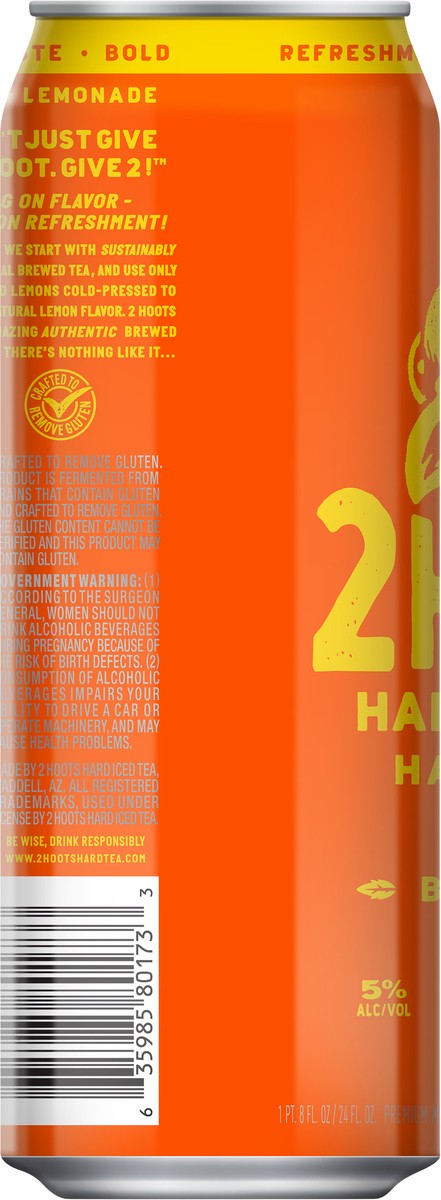 slide 6 of 10, 2 Hoots Hard Iced Tea 2Hoots Hard Iced Tea Half, 24 oz