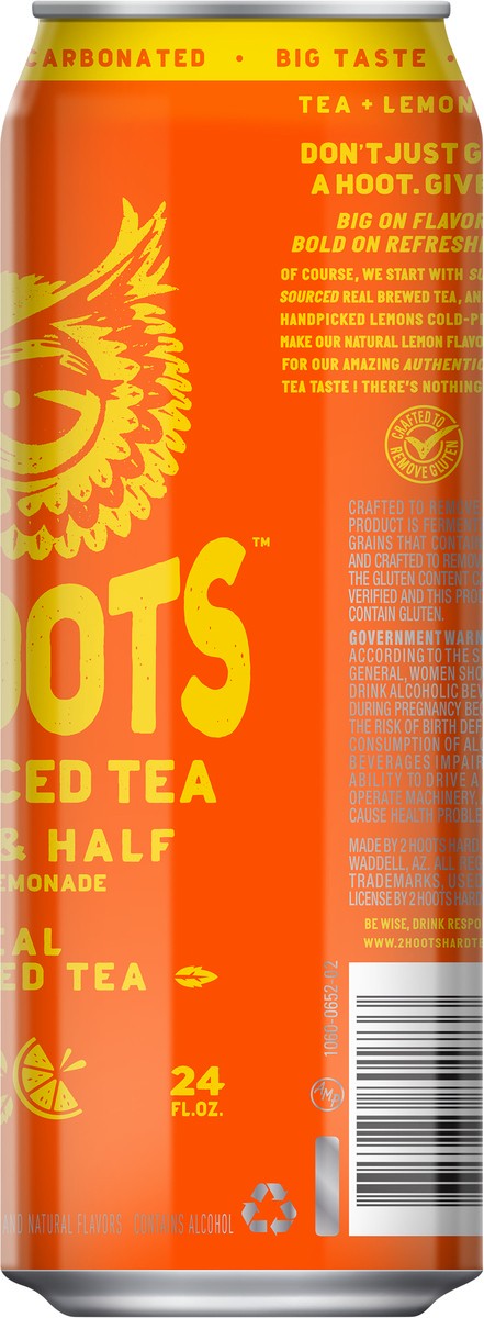 slide 9 of 10, 2 Hoots Hard Iced Tea 2Hoots Hard Iced Tea Half, 24 oz