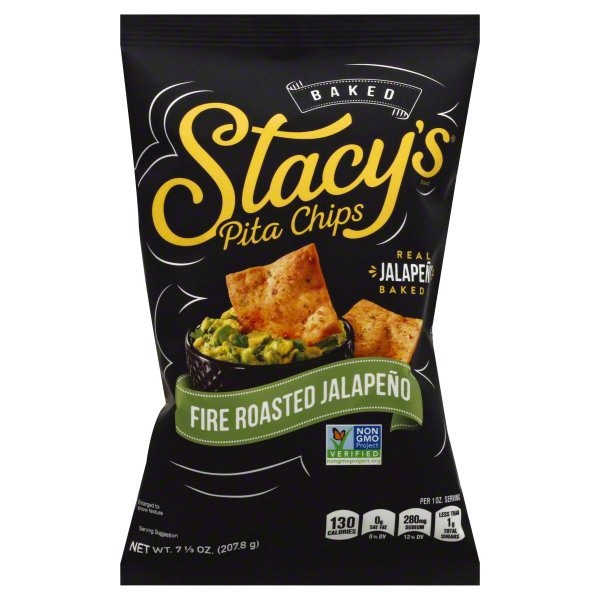 slide 1 of 3, Stacy's Fire Roasted Jalapeno Pita C, 7.33 oz