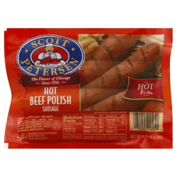 Scott Petersen Hot Beef Polish Sausage Links