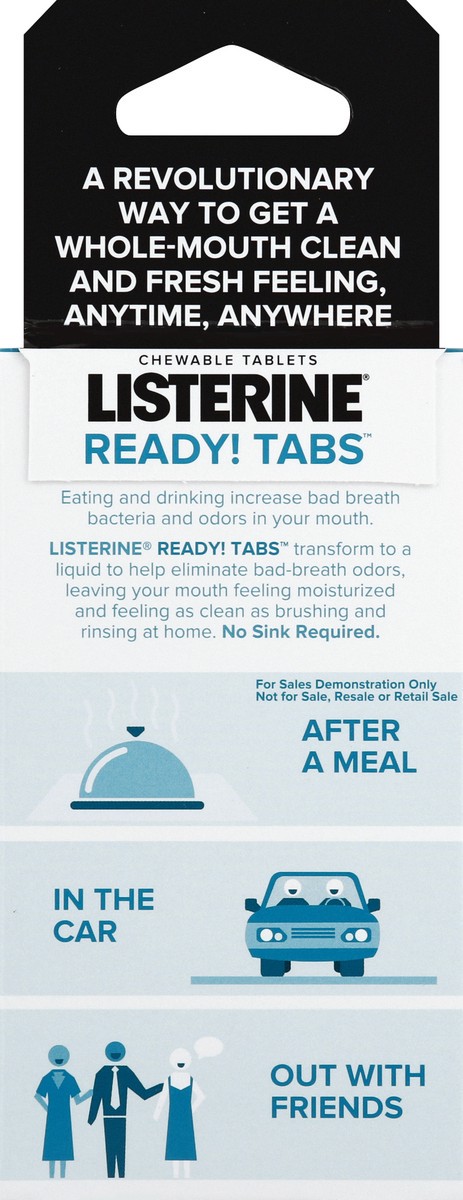 slide 6 of 6, Listerine Ready! Tabs Chewable Tablets Clean Mint, 16 ct