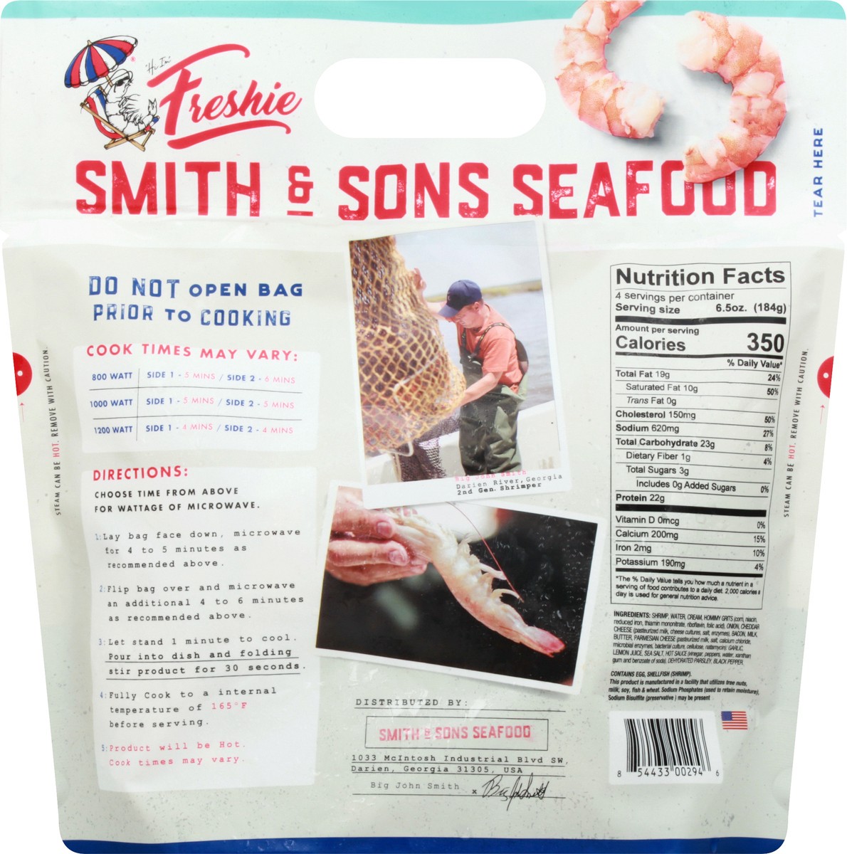 slide 3 of 9, Freshie Garlic Shrimp & Grits with Bacon, 26 oz