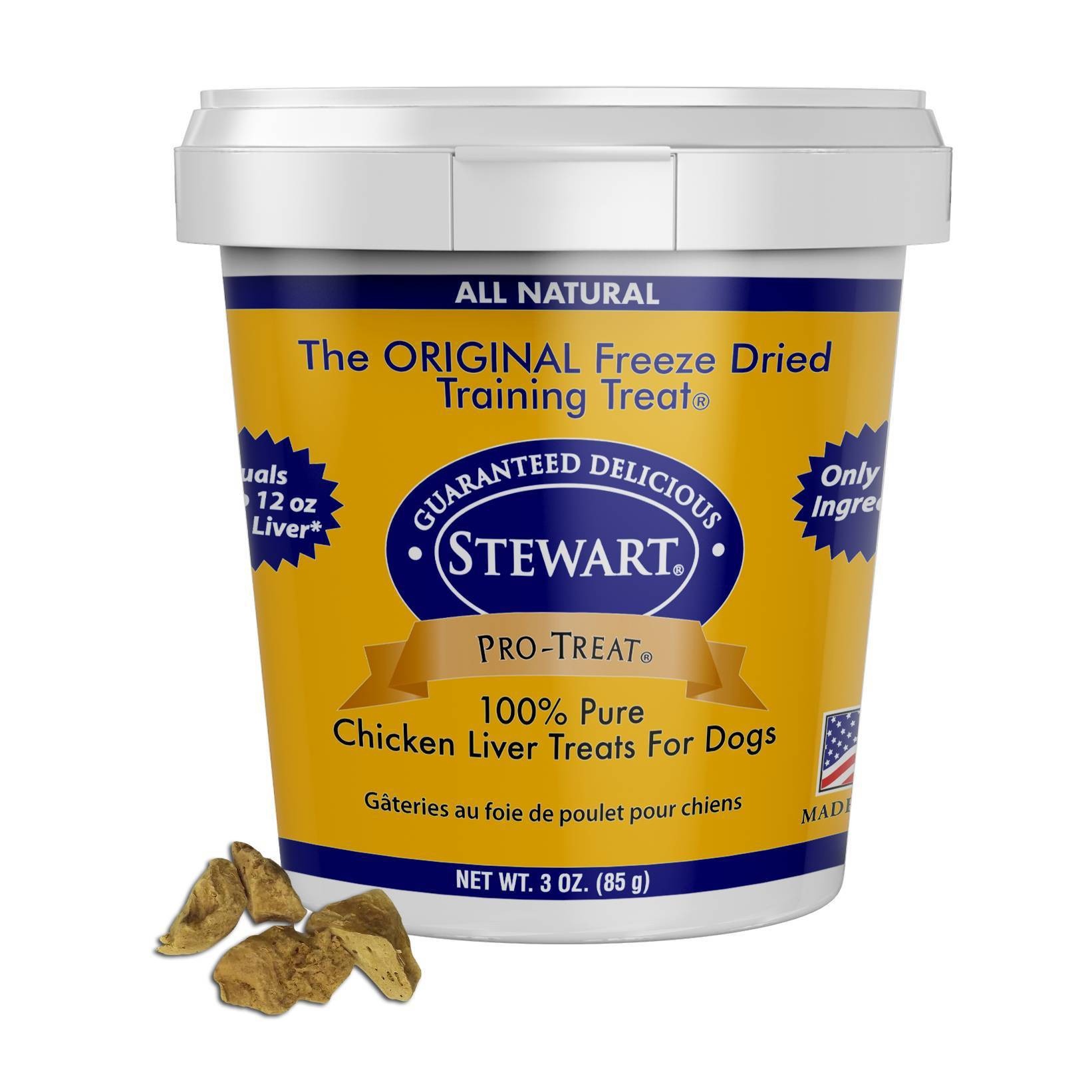 slide 1 of 1, Stewart Pro-Treat  Chicken Liver Dog Treats, 3 oz