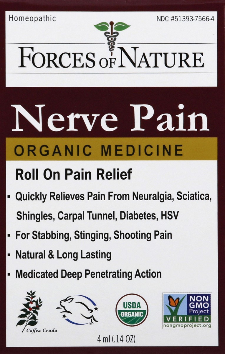 slide 4 of 6, Forces of Nature Nerve Pain Roller, 0.14 oz