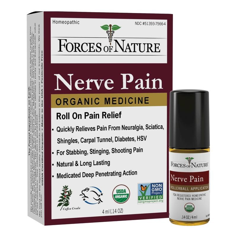 slide 1 of 6, Forces of Nature Nerve Pain Roller, 0.14 oz