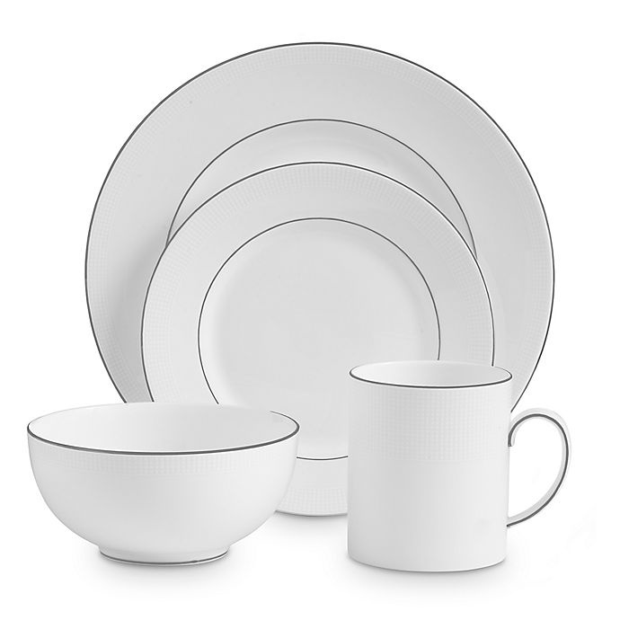 slide 1 of 1, Vera Wang Wedgwood Blanc Sur Blanc Place Setting, 4 ct