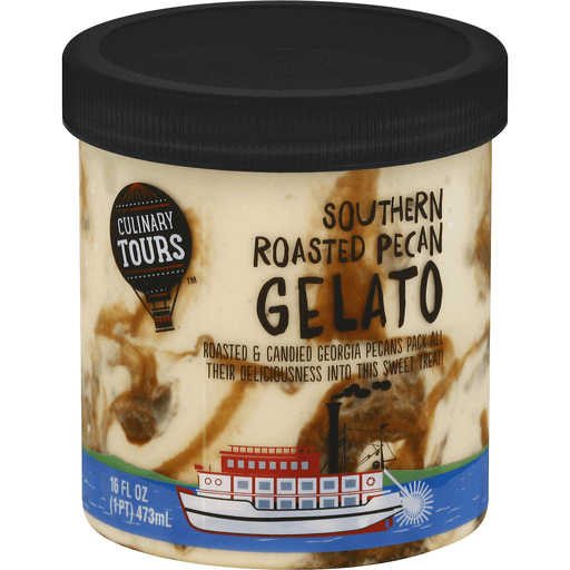 slide 1 of 2, Culinary Tours Southern Roasted Pecan Gelato, 16 oz