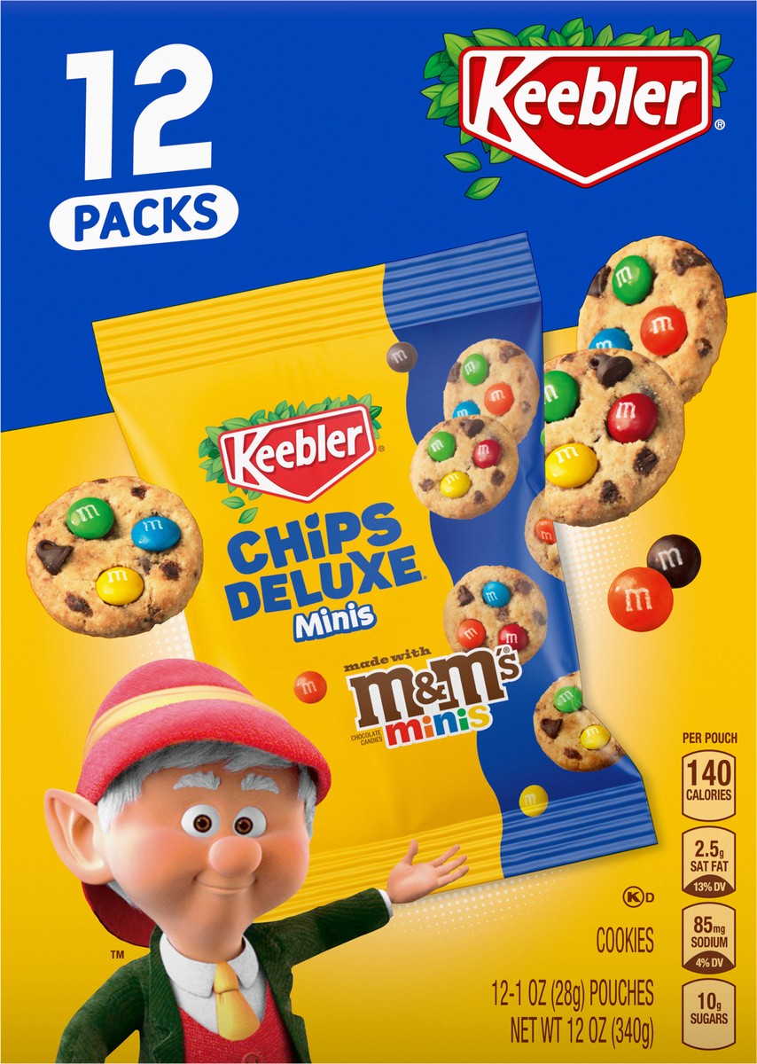 slide 3 of 15, Keebler 12 Pack Minis Cookies 12 - 1 oz Pouches, 12 ct