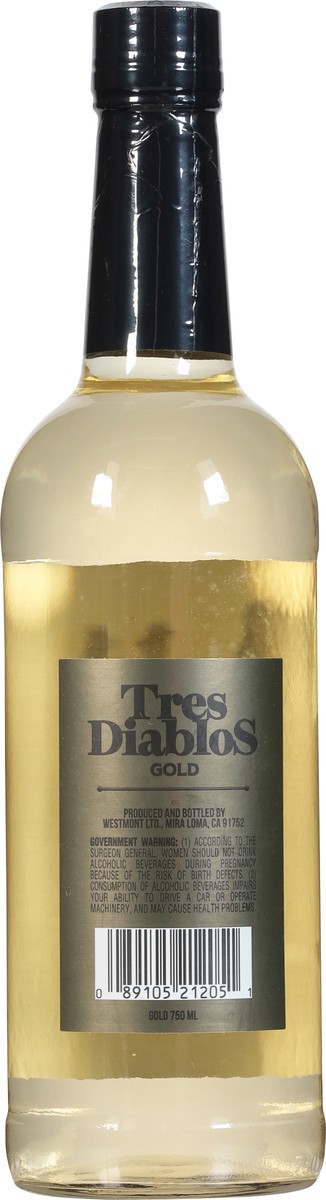 slide 7 of 11, Tres Diablos Gold Tequila 750 ml, 750 ml