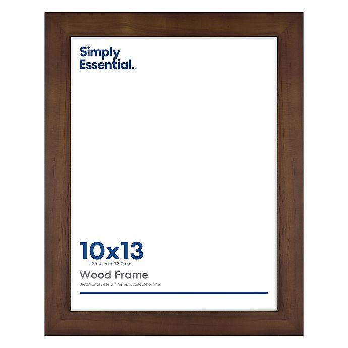 slide 1 of 2, Simply Essential Gallery Wall Wood Picture Frame - Walnut, 10 in x 13 in