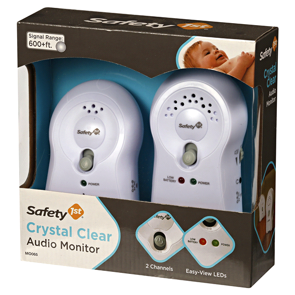 slide 1 of 6, Safety 1st Crystal Clear Audio Baby Monitor - White, 1 ct
