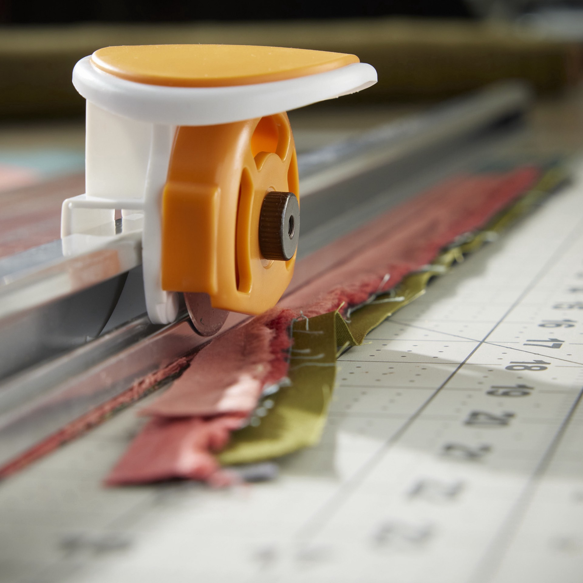 slide 8 of 13, Fiskars Rotary Cutter & Ruler Combo Tool, 15.24cm x 60.96cm