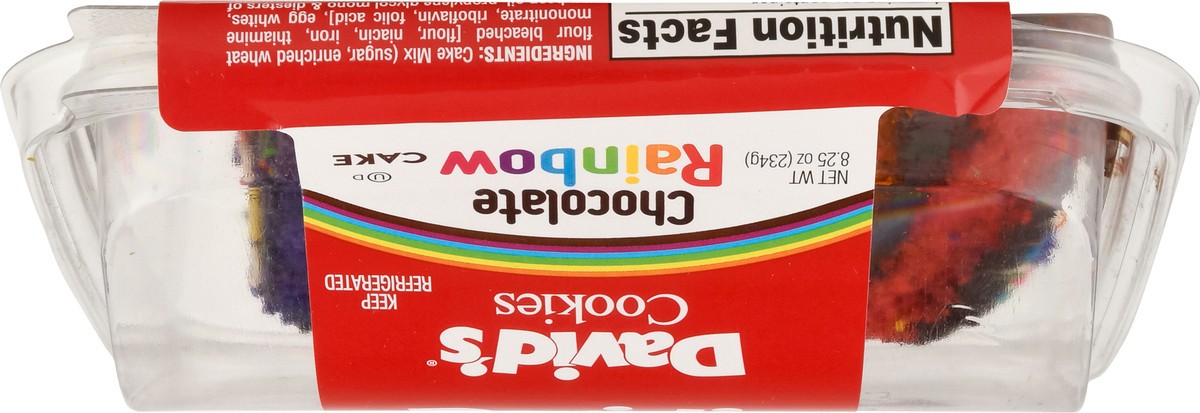 slide 2 of 15, David's Cookies Chocolate Rainbow Cake 8.25 oz, 8.25 oz