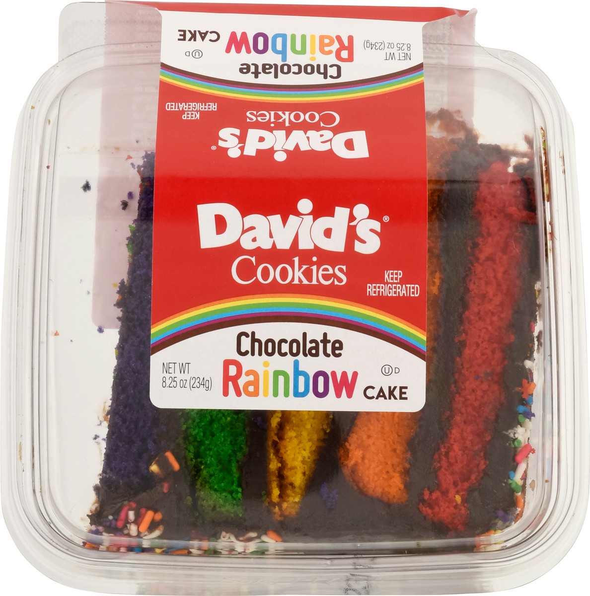 slide 12 of 15, David's Cookies Chocolate Rainbow Cake 8.25 oz, 8.25 oz