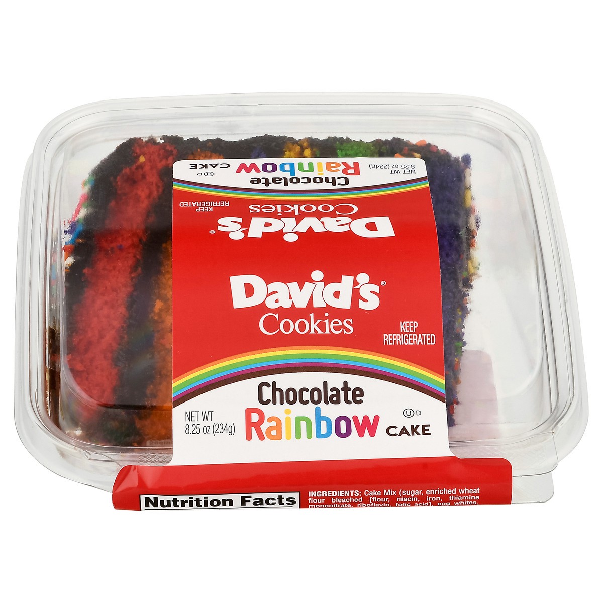 slide 14 of 15, David's Cookies Chocolate Rainbow Cake 8.25 oz, 8.25 oz