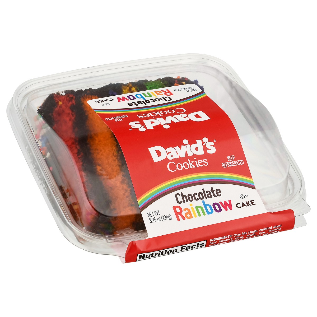 slide 15 of 15, David's Cookies Chocolate Rainbow Cake 8.25 oz, 8.25 oz