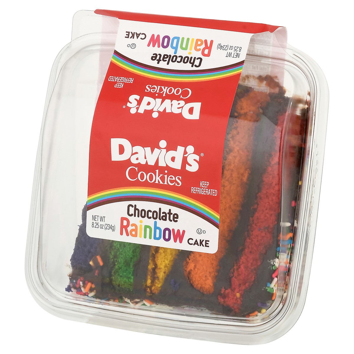 slide 6 of 15, David's Cookies Chocolate Rainbow Cake 8.25 oz, 8.25 oz