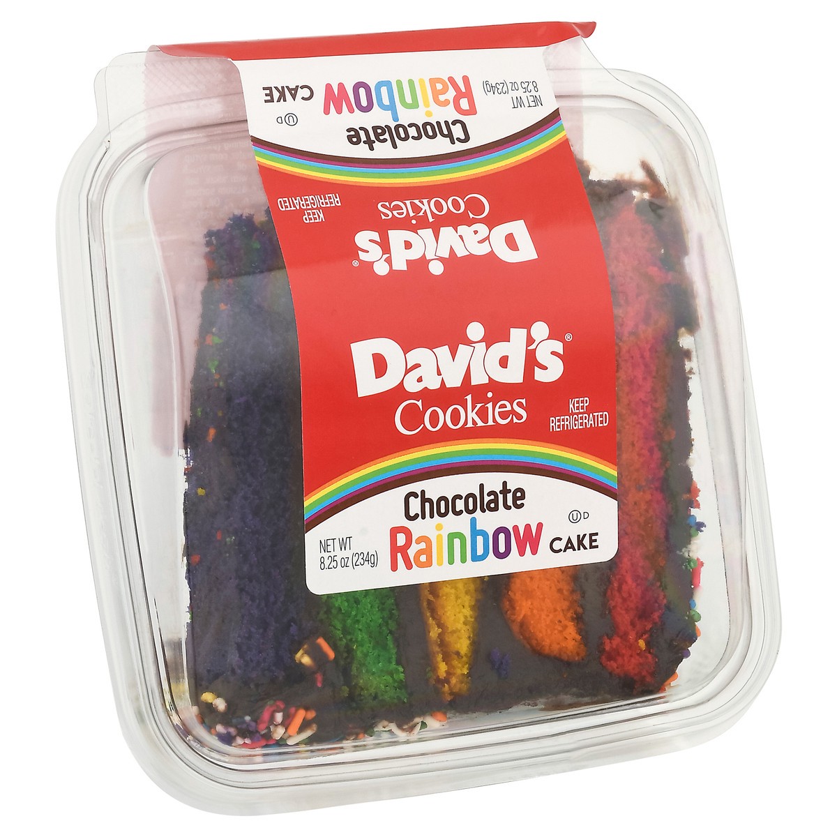 slide 9 of 15, David's Cookies Chocolate Rainbow Cake 8.25 oz, 8.25 oz