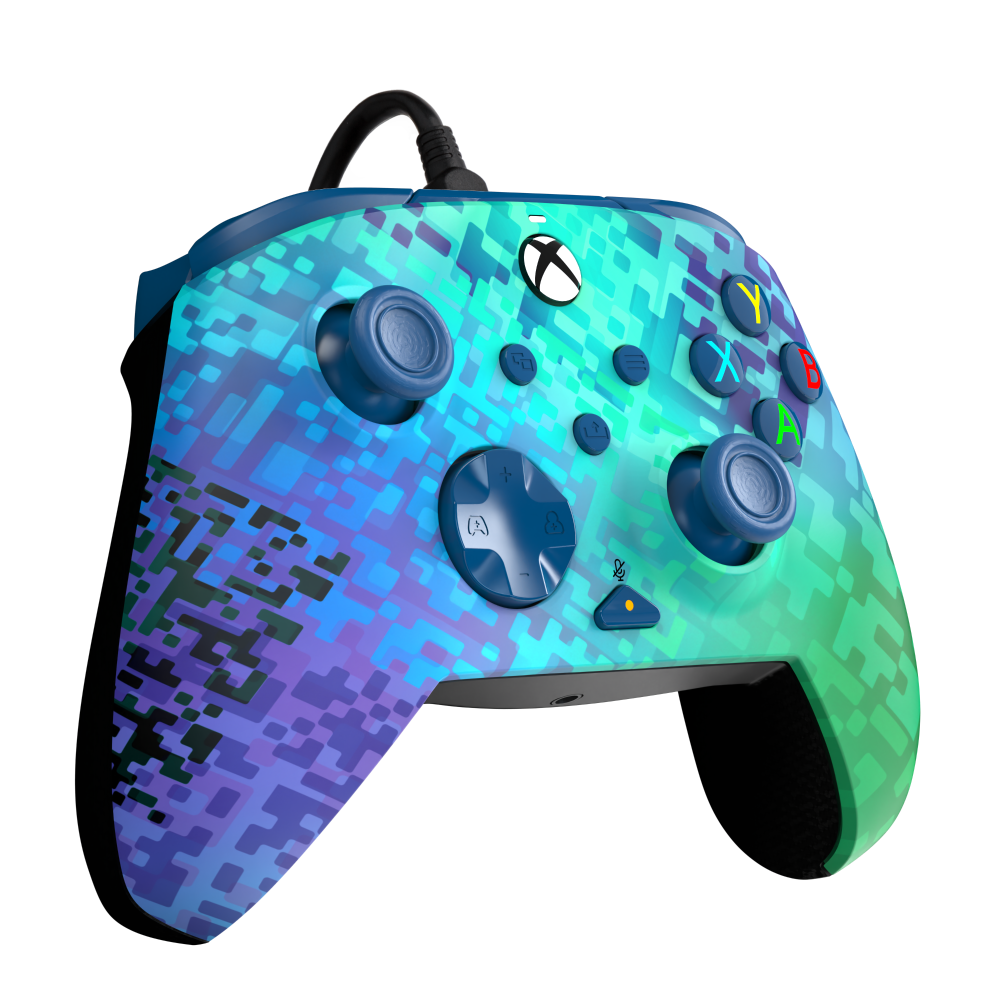 slide 2 of 6, PDP REMATCH Advanced Wired Controller: Glitch Green For Xbox Series X|S Xbox One & Windows 10/11 PC, 1 ct