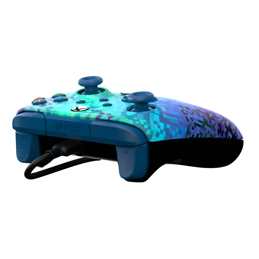 slide 3 of 6, PDP REMATCH Advanced Wired Controller: Glitch Green For Xbox Series X|S Xbox One & Windows 10/11 PC, 1 ct