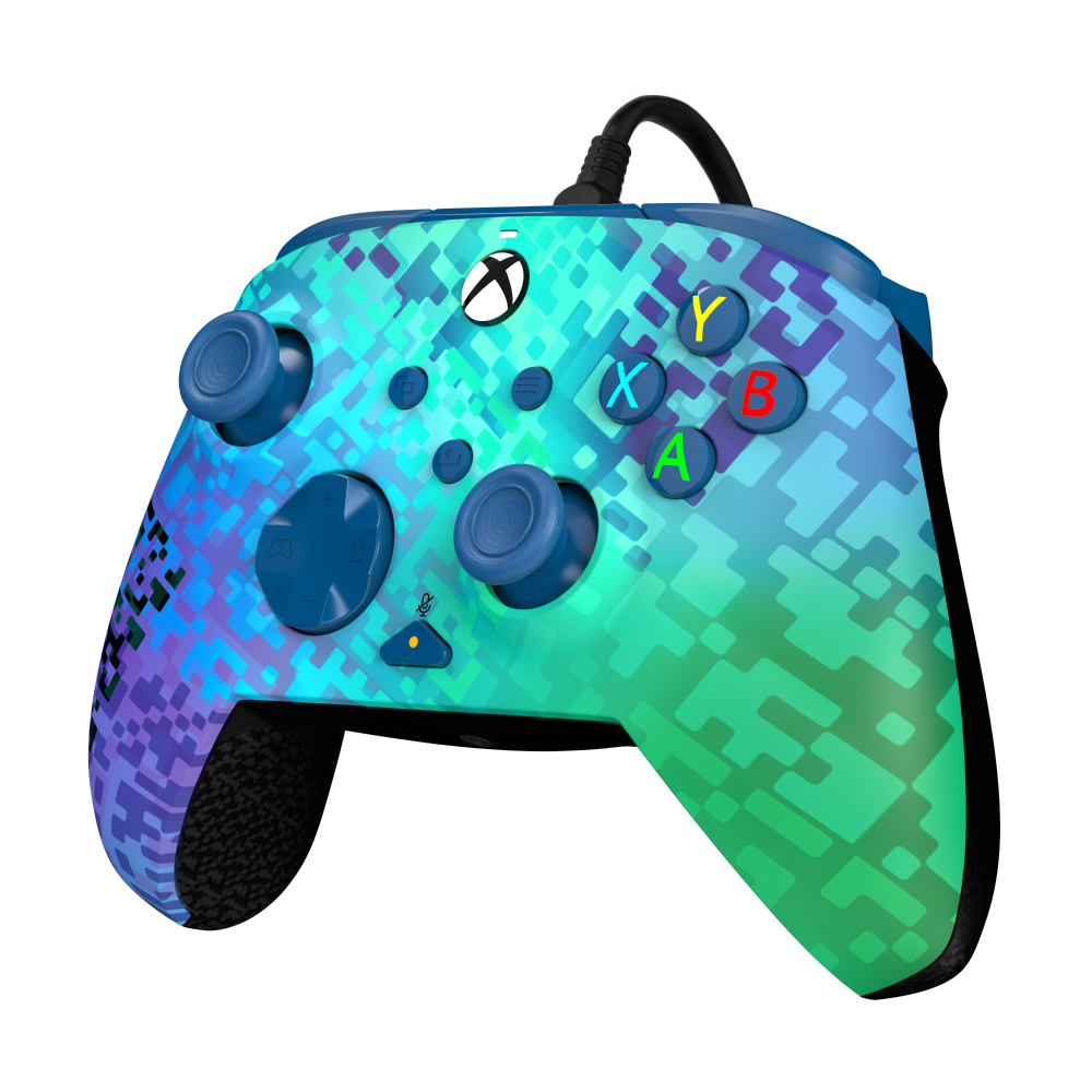 slide 6 of 6, PDP REMATCH Advanced Wired Controller: Glitch Green For Xbox Series X|S Xbox One & Windows 10/11 PC, 1 ct