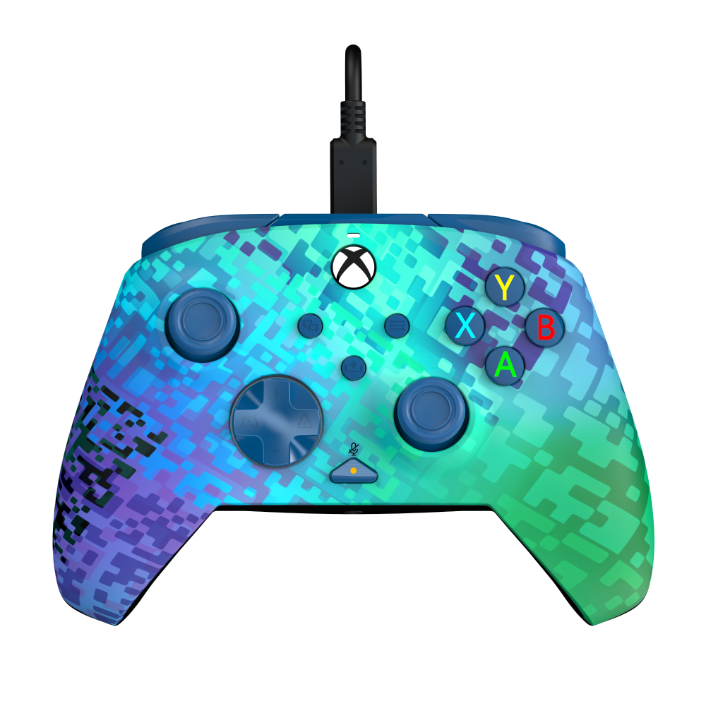slide 1 of 6, PDP REMATCH Advanced Wired Controller: Glitch Green For Xbox Series X|S Xbox One & Windows 10/11 PC, 1 ct