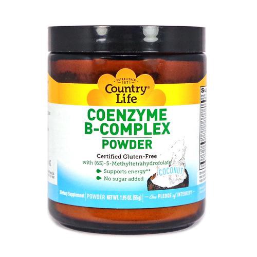 slide 1 of 1, Country Life Coconut Coenzyme B-Complex Powder, 1.95 oz